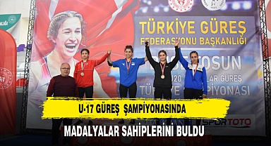U-17 TÜRKİYE GÜREŞ ŞAMPİYONASINDA 5 FARKLI SİKLETTE DERECELER BELLİ OLDU