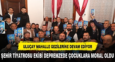 ULUÇAY, AKMESCİT MAHALLESİ SAKİNLERİ İLE BULUŞTU