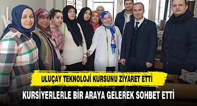 Uluçay, Kanlıca Mahallesindeki Giyim, Üretim ve Teknoloji Kursunu Ziyaret Etti