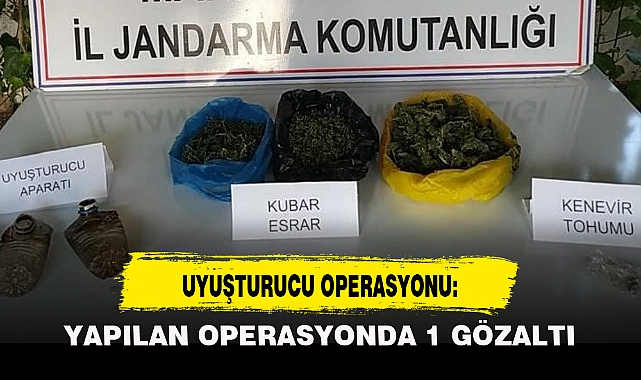 UYUŞTURUCU OPERASYONU: