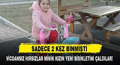 VİCDANSIZ HIRSIZLAR MİNİK KIZIN YENİ BİSİKLETİNİ ÇALDILAR!