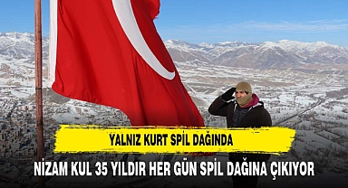Yalnız Kurt' lakaplı Nizam Kul, Sitare Dağı'na koşarak tırmanıyor