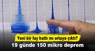 Yeni bir fay hattı mı ortaya çıktı? 19 günde 150 mikro deprem