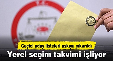 Yerel seçim takvimi işliyor