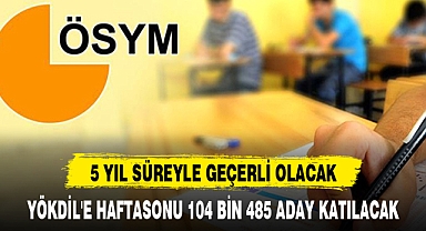 YÖKDİL'E HAFTASONU 104 BİN 485 ADAY KATILACAK