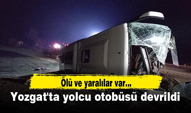 Yolcu otobüsü devrildi: 1 ölü, 18 yaralı