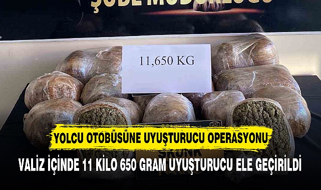 YOLCU OTOBÜSÜNE UYUŞTURUCU OPERASYONU