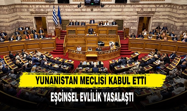 YUNANİSTANDA EŞCİNSEL EVLİLİK YASALAŞTI