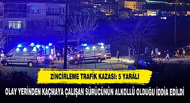 Zincirleme Trafik Kazası: 5 Yaralı