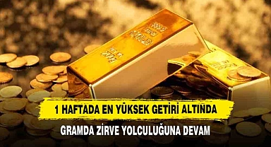 1 Haftada En Yüksek Getiri Altında: Gramda Zirve Yolculuğuna Devam