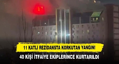 11 Katlı Rezidansta Korkutan Yangın!