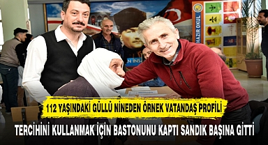 112 YAŞINDAKİ GÜLLÜ NİNEDEN ÖRNEK VATANDAŞ PROFİLİ