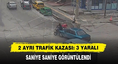 2 Ayrı Trafik Kazası: 3 Yaralı