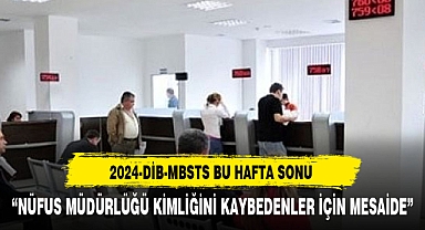 2024-DİB-MBSTS SINAVINA GİRECEKLER DİKKAT