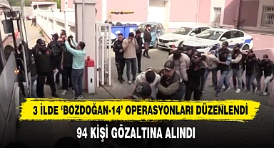 3 İlde 'Bozdoğan-14' Operasyonları Düzenlendi