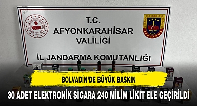 30 ADET ELEKTRONİK SİGARA 240 MİLİM LİKİT ELE GEÇİRİLDİ.