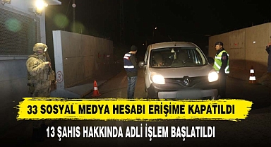 33 Sosyal Medya Hesabı Erişime Kapatıldı
