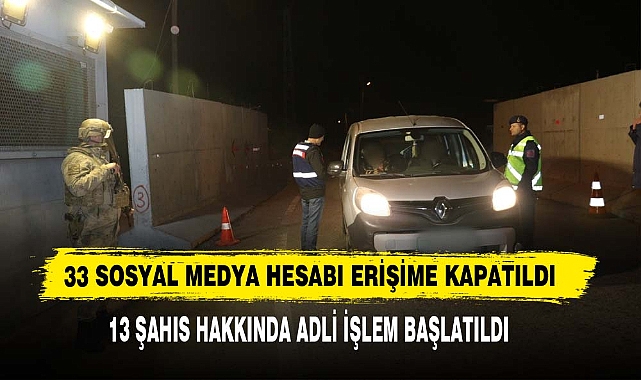 33 Sosyal Medya Hesabı Erişime Kapatıldı
