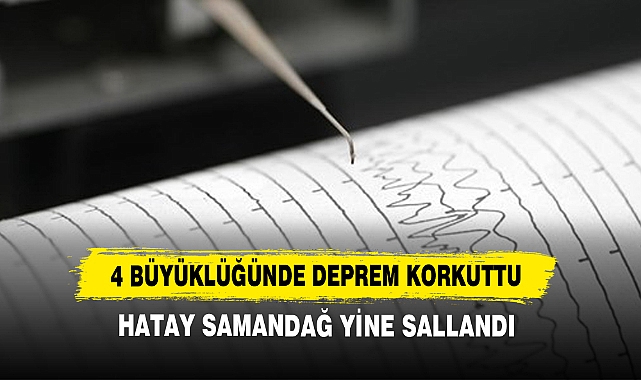 4 Büyüklüğünde Deprem Korkuttu