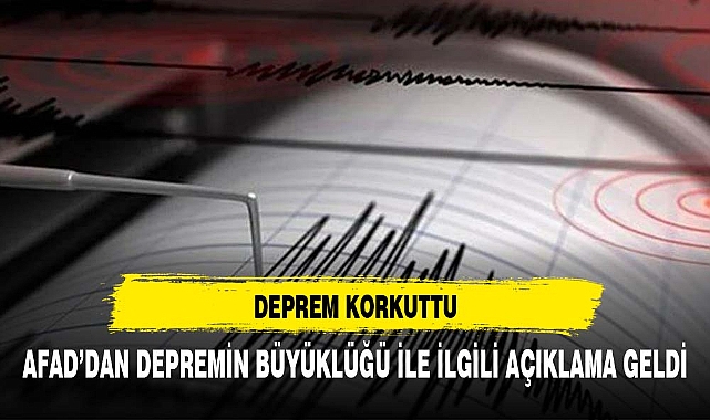 4 büyüklüğündeki deprem korkuttu