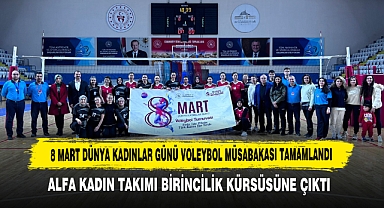 8 Mart Dünya Kadınlar Günü Voleybol Müsabakası Tamamlandı