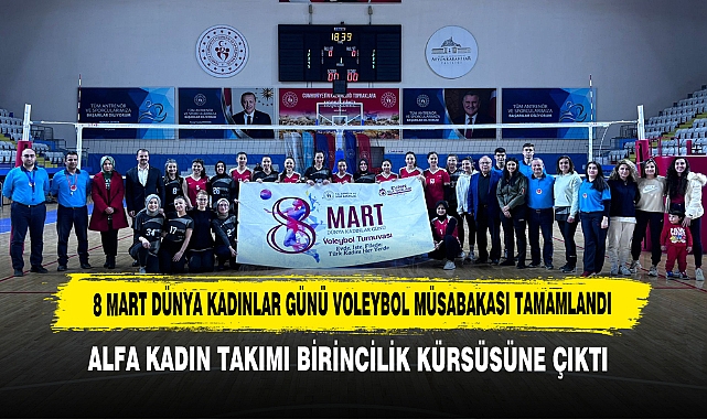 8 Mart Dünya Kadınlar Günü Voleybol Müsabakası Tamamlandı