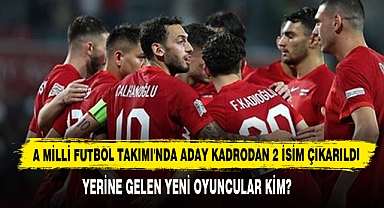 A Milli Futbol Takımı'nda Aday Kadrodan 2 İsim Çıkarıldı