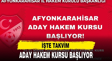 ADAY HAKEM KURSU BAŞLIYOR