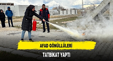 AFAD Ekipleri Gönüllülere Tatbikat Yaptırdı