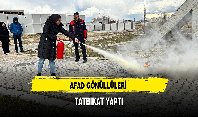 AFAD Ekipleri Gönüllülere Tatbikat Yaptırdı