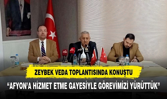 "AFYON'A HİZMET ETME GAYESİYLE GÖREVİMİZİ YÜRÜTTÜK"
