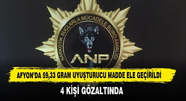Afyon’da 59,33 Gram Uyuşturucu Madde Ele Geçirildi