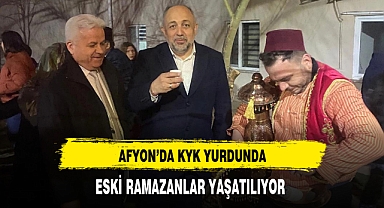 Afyon'da KYK Yurtlarında Eski Ramazanlar Yaşatılıyor