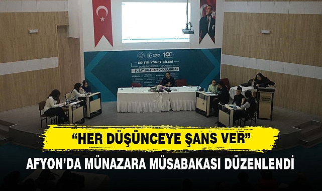 Afyon’da Münazara Müsabakası Düzenlendi