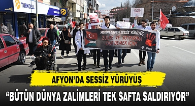 AFYON'DA SESSİZ YÜRÜYÜŞ