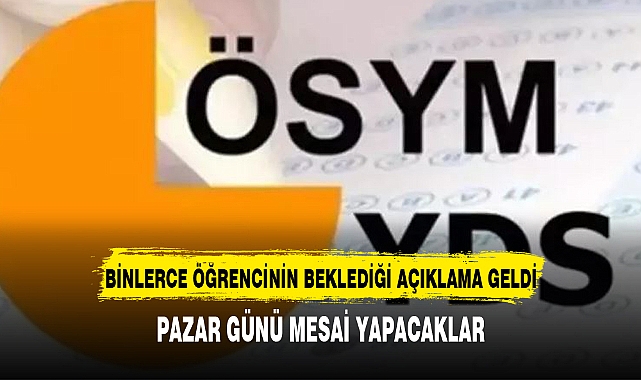 AFYON'DA SINAVA GİRECEKLER DİKKAT ÖSYM'DEN UYARI GELDİ