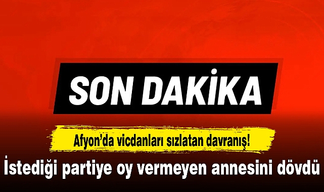 Afyon'da vicdanları sızlatan davranış!