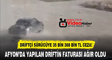 AFYON'DA YAPILAN DRİFTİN FATURASI AĞIR OLDU