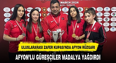 AFYON'LU GÜREŞÇİLER MADALYA YAĞDIRDI