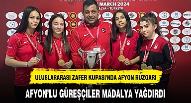 AFYON'LU GÜREŞÇİLER MADALYA YAĞDIRDI