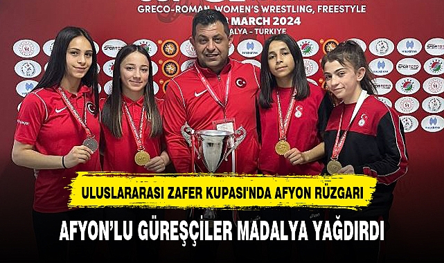 AFYON'LU GÜREŞÇİLER MADALYA YAĞDIRDI