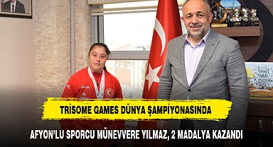 AFYON'LU SPORCU MÜNEVVERE YILMAZ, 2 MADALYA KAZANDI