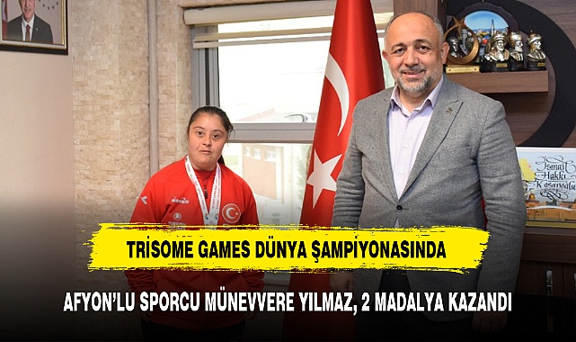 AFYON'LU SPORCU MÜNEVVERE YILMAZ, 2 MADALYA KAZANDI