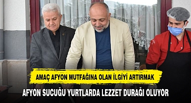AFYON SUCUĞU YURTLARDA LEZZET DURAĞI OLUYOR