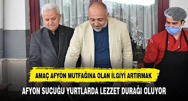 AFYON SUCUĞU YURTLARDA LEZZET DURAĞI OLUYOR