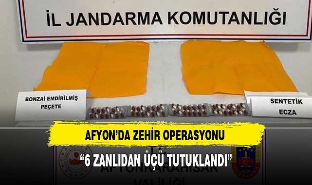 Afyon'un iki ilçesinde uyuşturucu operasyonu: Yakalanan zanlılar tutuklandı