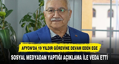 AFYON'UN SEVİLEN İSMİ İSTİFA ETTİ
