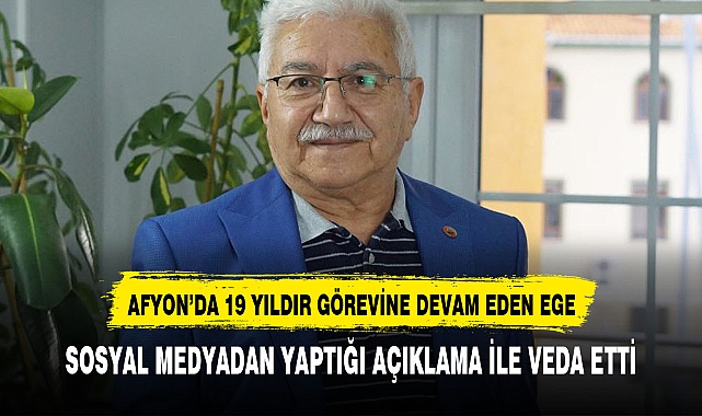 AFYON'UN SEVİLEN İSMİ İSTİFA ETTİ