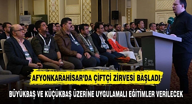 AFYONKARAHİSAR ÇİFTÇİ ZİRVESİNE EV SAHİPLİĞİ YAPIYOR