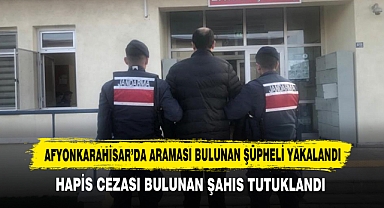 Afyonkarahisar’da Araması Bulunan Şüpheli Yakalandı